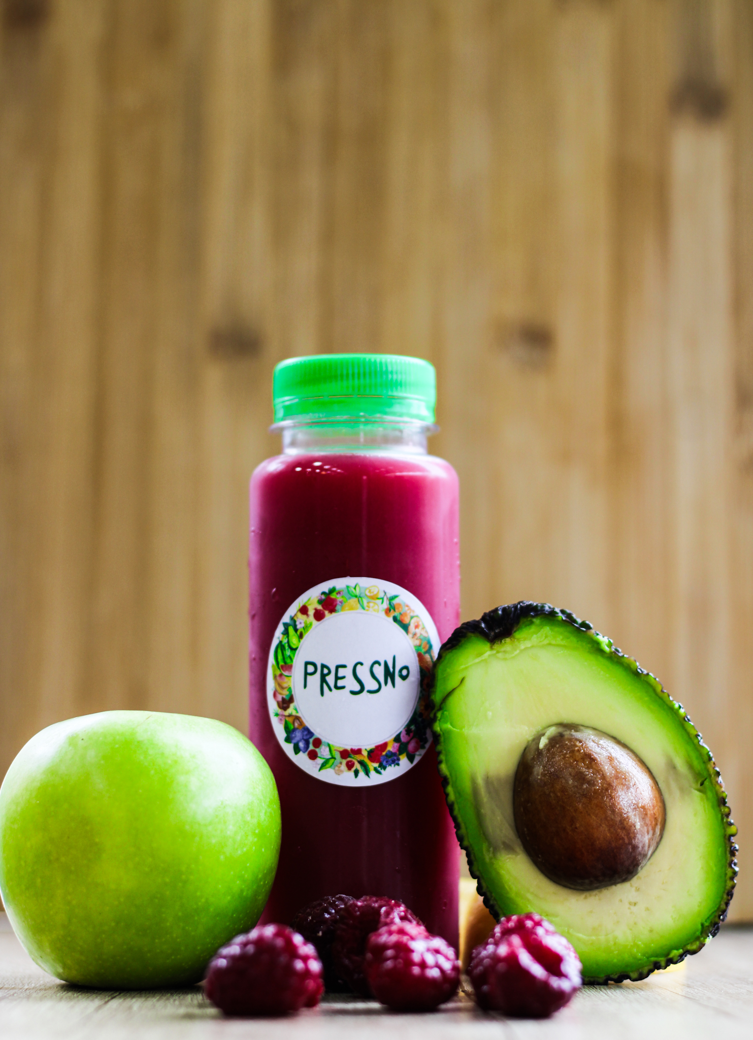 Avokado, malina, jabuka, limeta