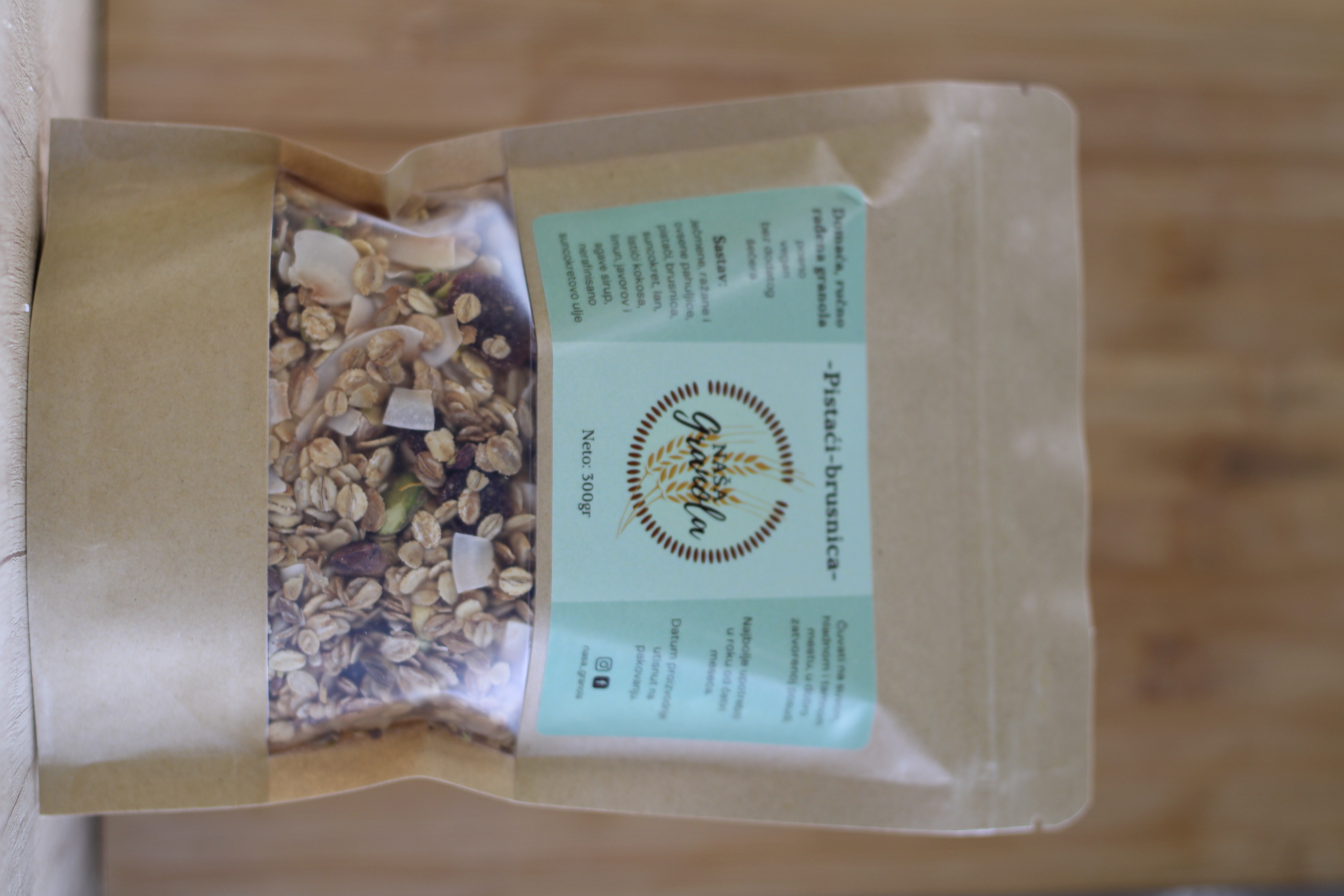 Pistaci Brusnica naša granula